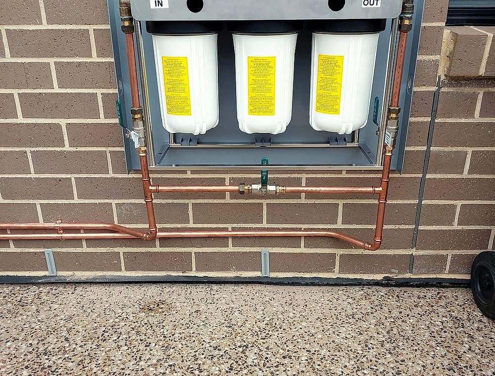 Whole-house water filtration system fitted by BPG Brown's